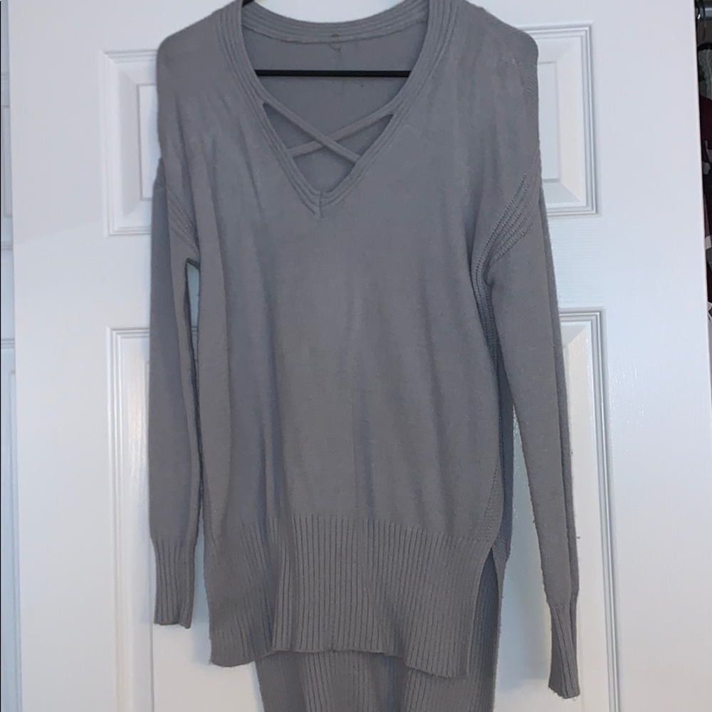 High low sweater